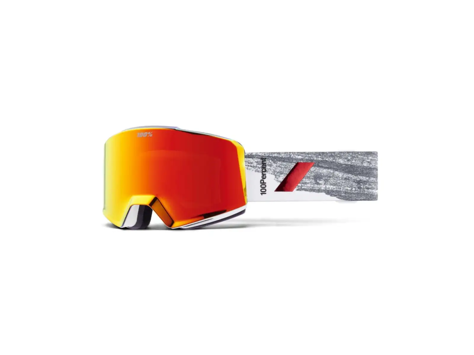 100% Norg lyžařské sjezdové brýle Badlands/HiPER Red Mirror