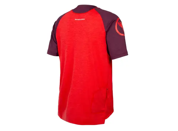 Endura SingleTrack pánský dres krátký rukáv Pomegranate