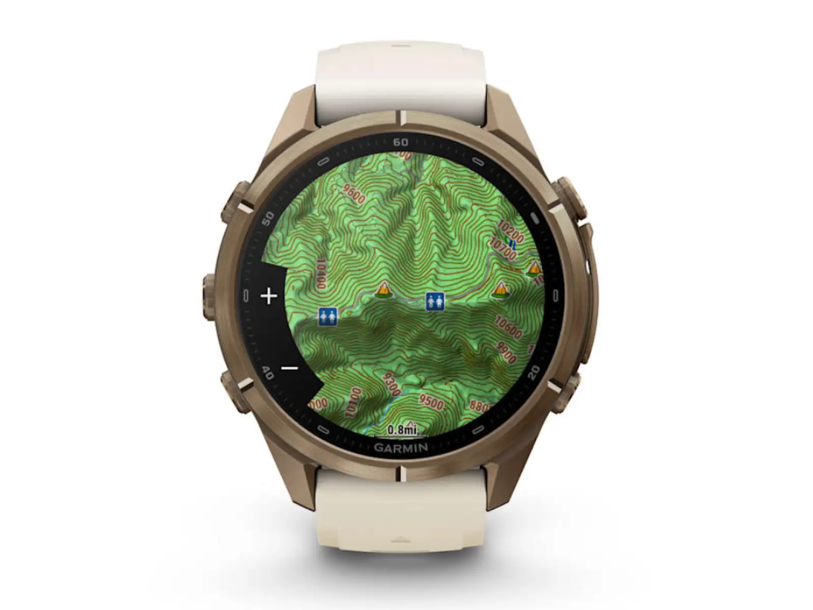 Garmin Fénix 9 Pro inReach 43 mm chytré hodinky Autumn Gold Titanium Cream/French Gray