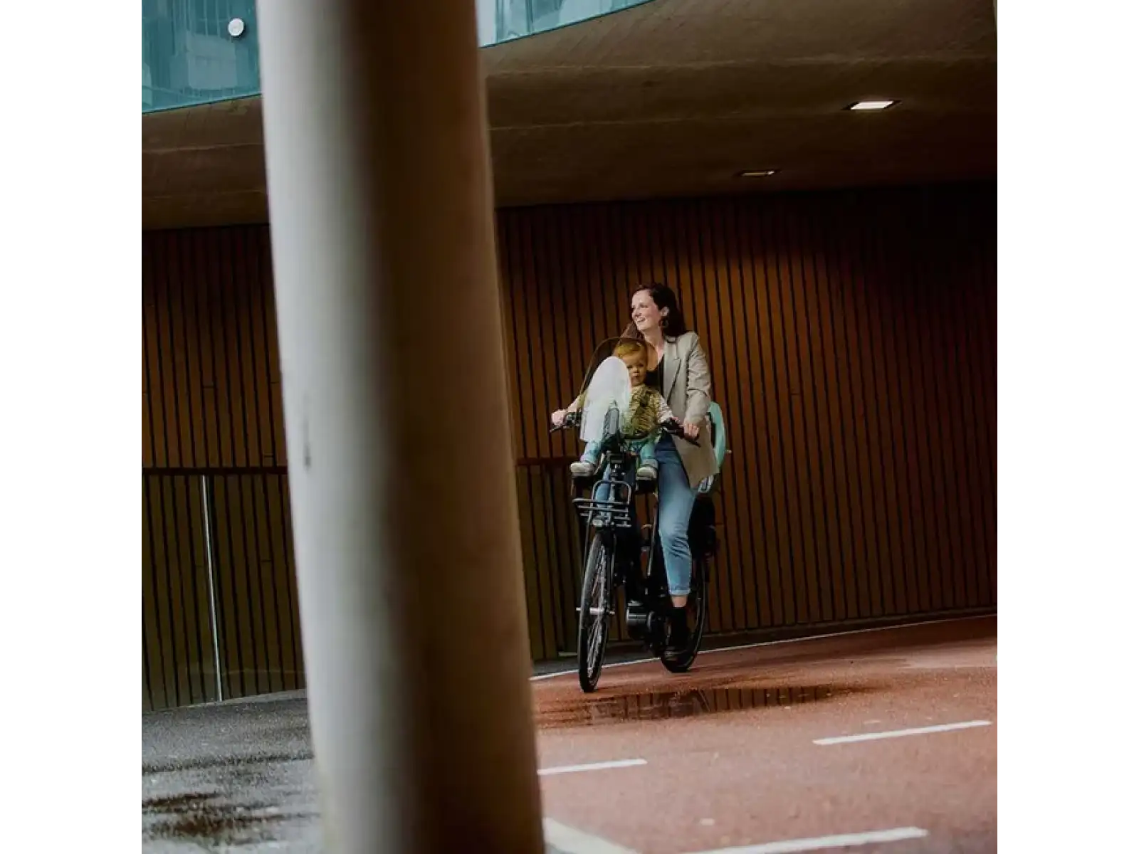 Urban Iki Ta-ke přední sedačka s MTB/ATB adaptérem Icho Green/Kurumi Brown