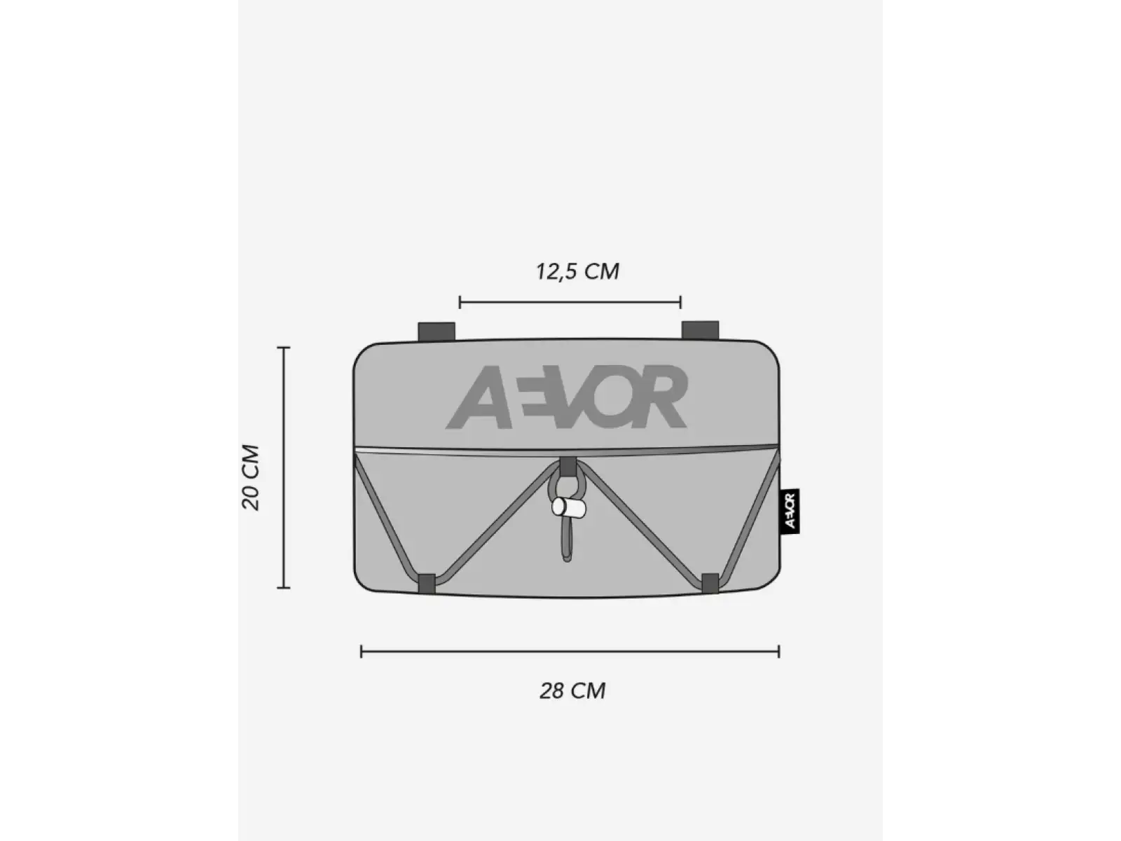 Aevor Bar Bag taštička přes rameno/ledvinka/cyklo řídítka Proof Retro Blue