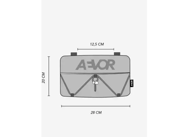Aevor Bar Bag taštička přes rameno/ledvinka/cyklo řídítka Proof Retro Blue