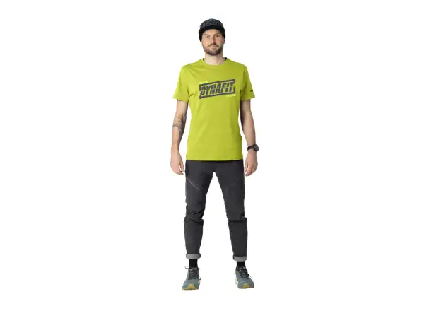 Dynafit Graphic Cotton pánské triko krátký rukáv Golden Lime
