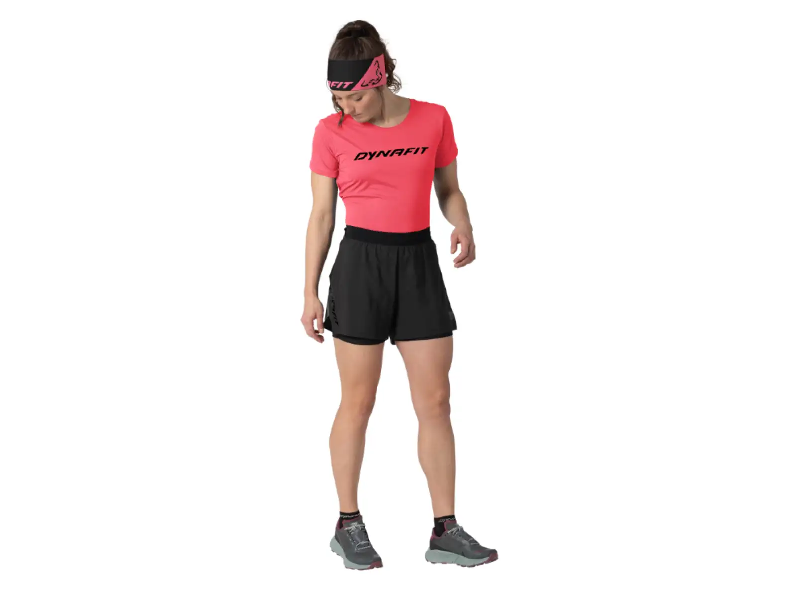 Dynafit Alpine Pro 2v1 dámské běžecké kraťasy Black Out