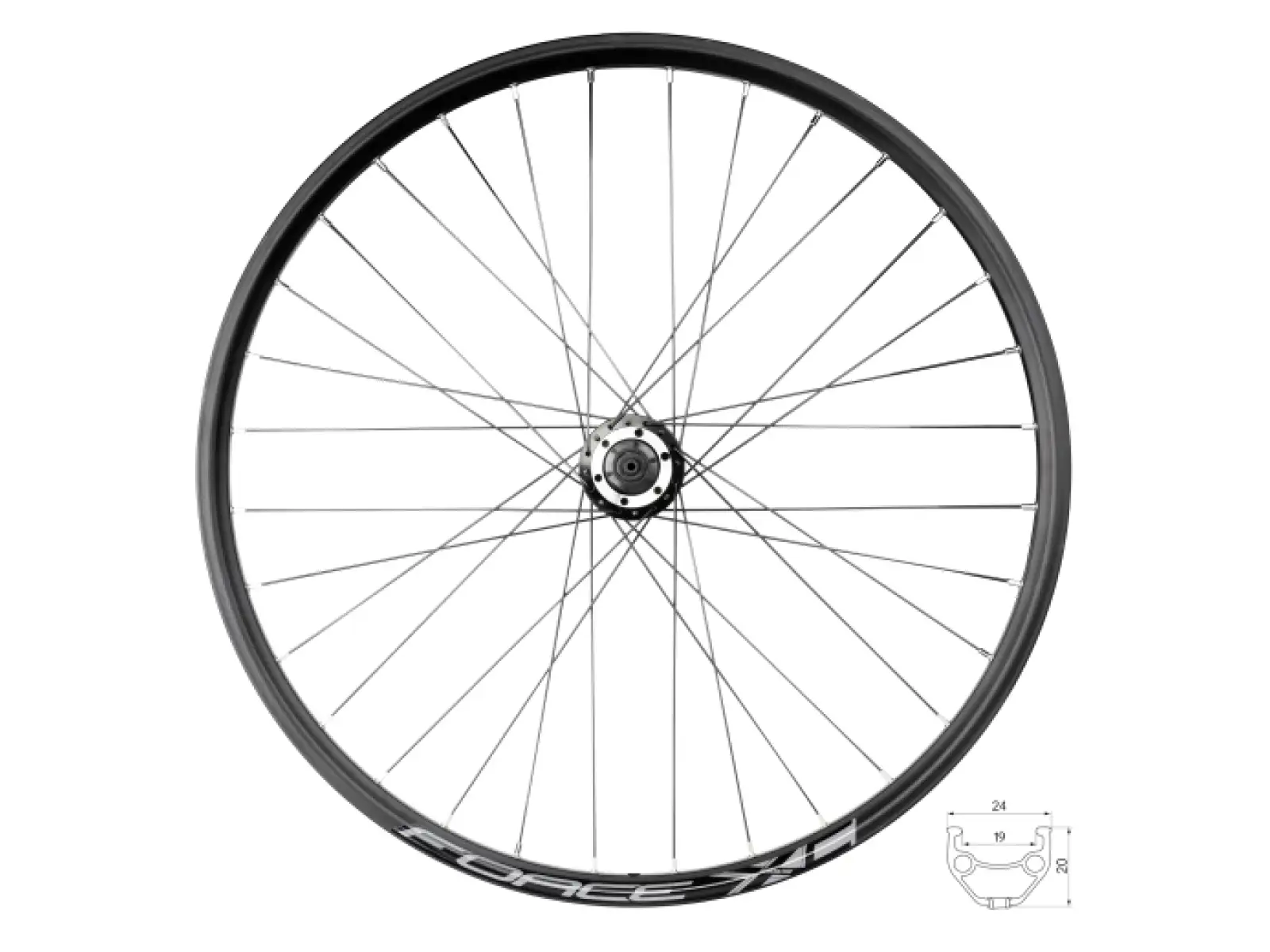 Force XC Disc 26" zadní vypletené kolo F804333-6d 32 děr