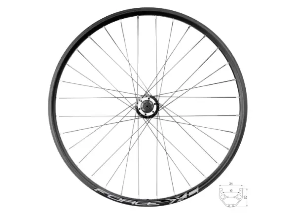 Force XC Disc 26" zadní vypletené kolo F804333-6d 32 děr