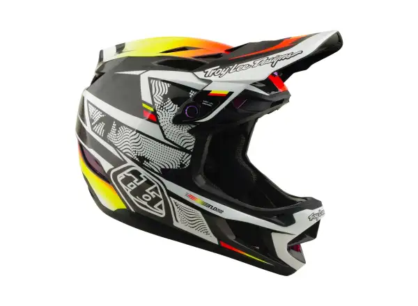 Troy Lee Designs D4 Carbon MIPS přilba Lined up Black