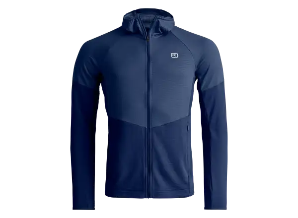 Ortovox Fleece Light Grid Hoody pánská mikina Deep Ocean