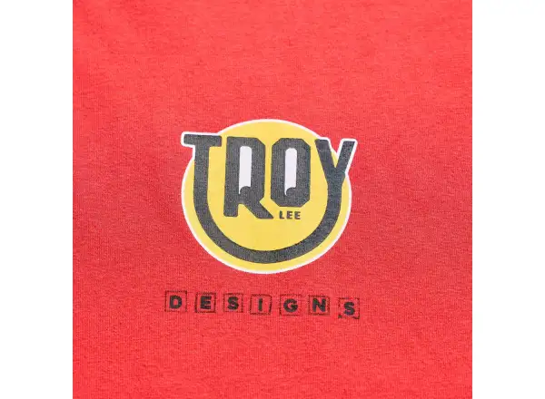 Troy Lee Designs Happy Dayz pánské triko krátký rukáv Scarlet