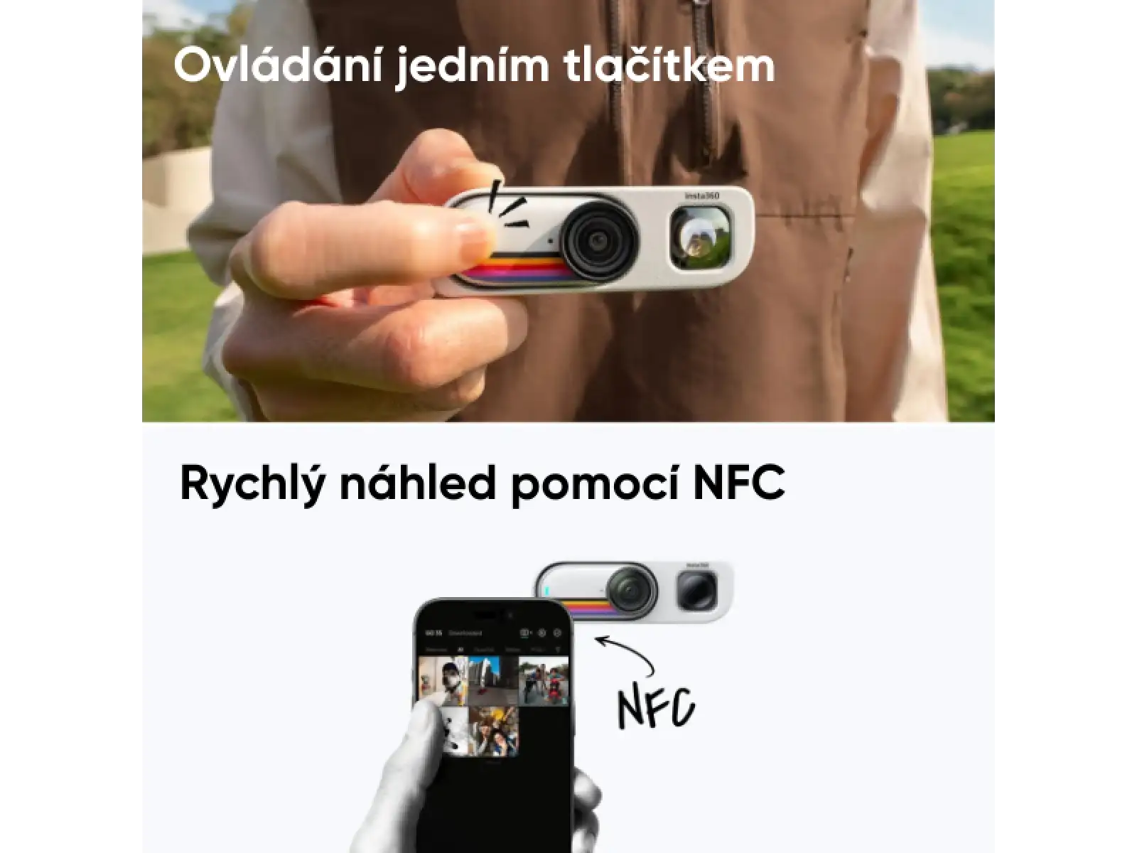 Insta360 GO 3S kamera Retro bundle 64 GB speciální edice bílá