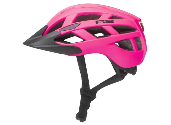 R2 Lumen cyklistická přilba neon růžová