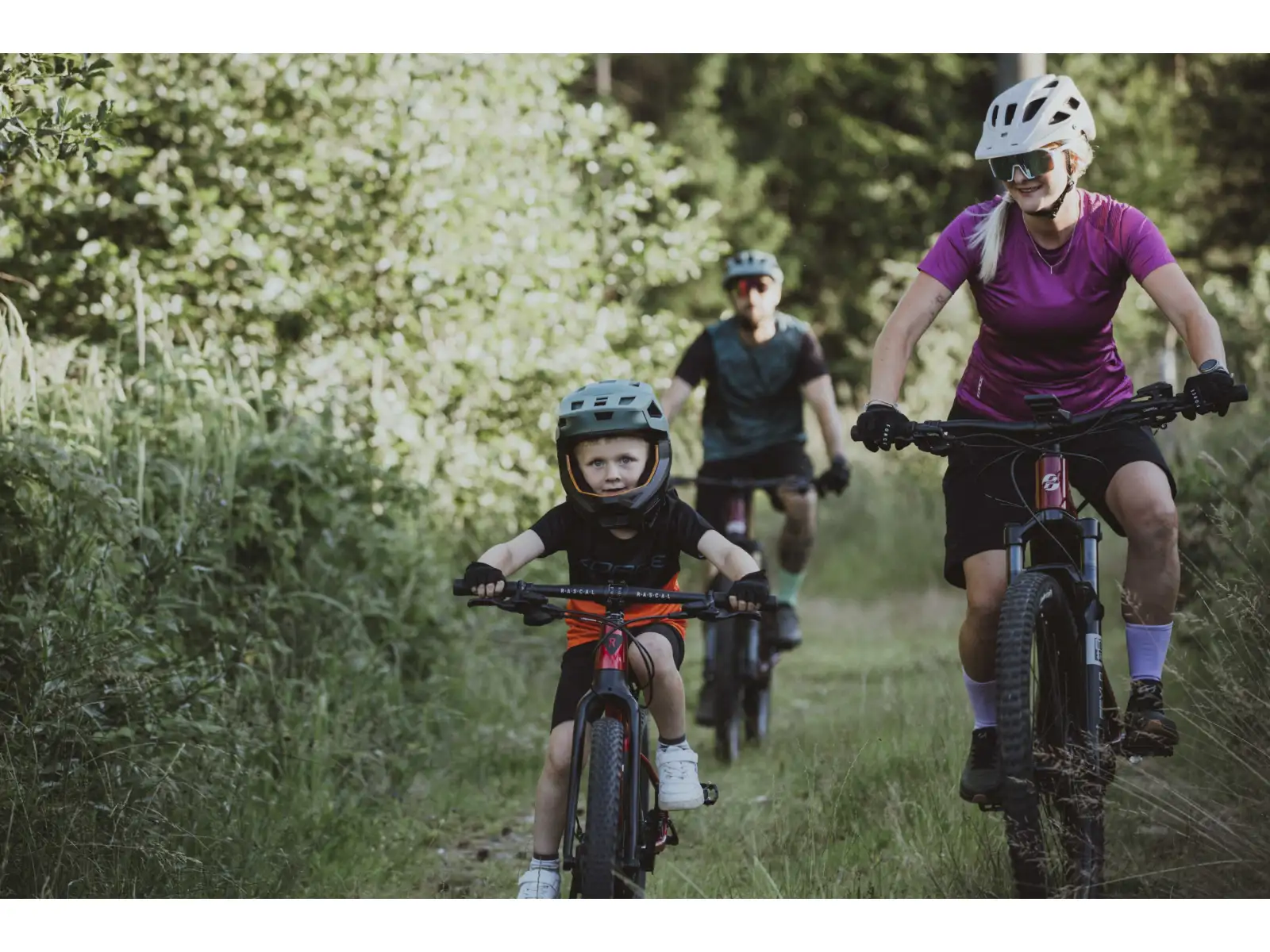 Force Kid MTB Cheery dětský dres krátký rukáv černá/oranžová