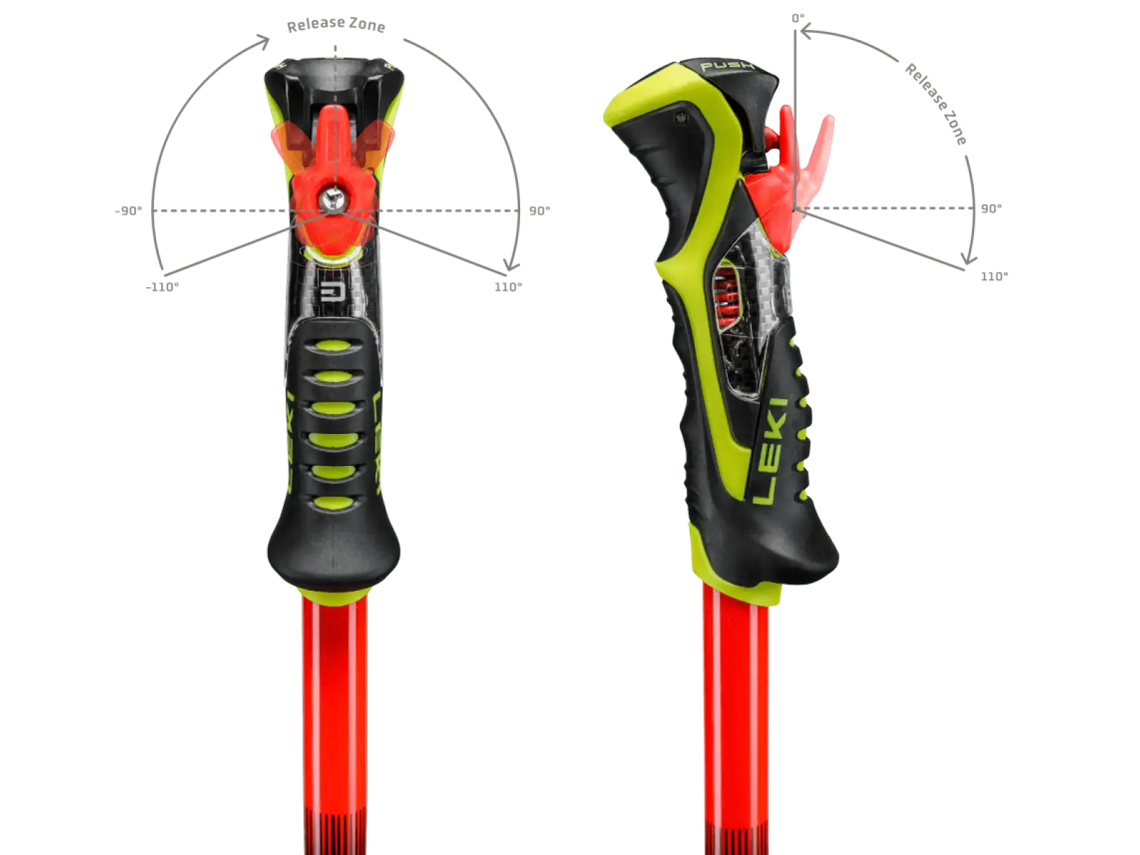 Leki WCR Pro SL TR sjezdové hole Bright red-violet-neonyellow