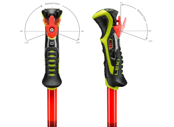 Leki WCR Pro SL TR sjezdové hole Bright red-violet-neonyellow