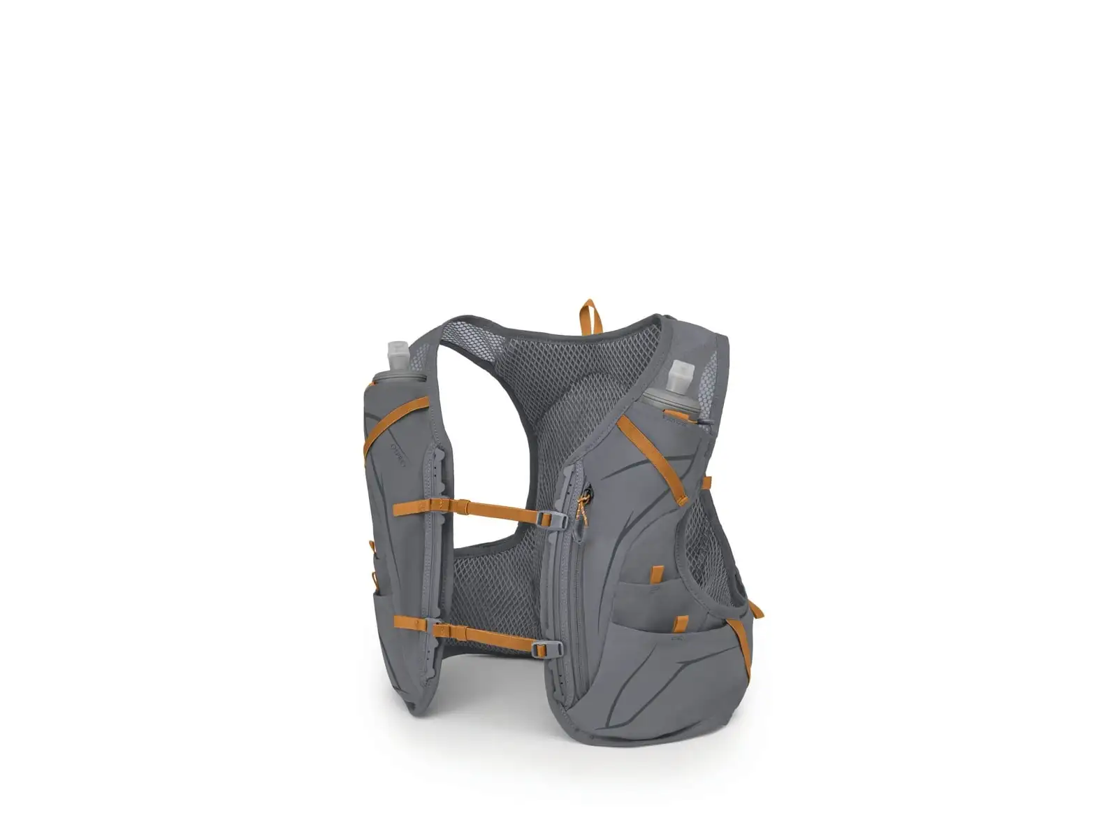 Osprey Duro 6 vesta 6 l + 2x láhev 0,5 l Phantom Grey/Toffee Orange