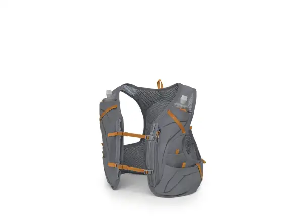 Osprey Duro 6 vesta 6 l + 2x láhev Hydraulics 0,5 l Phantom Grey/Toffee Orange vel. S