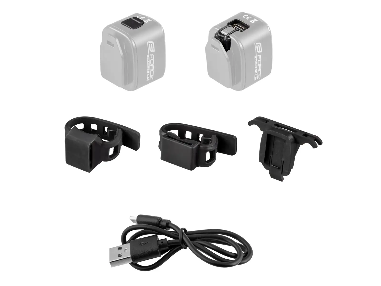 Force Flea 200LM univerzální blikačka USB černá