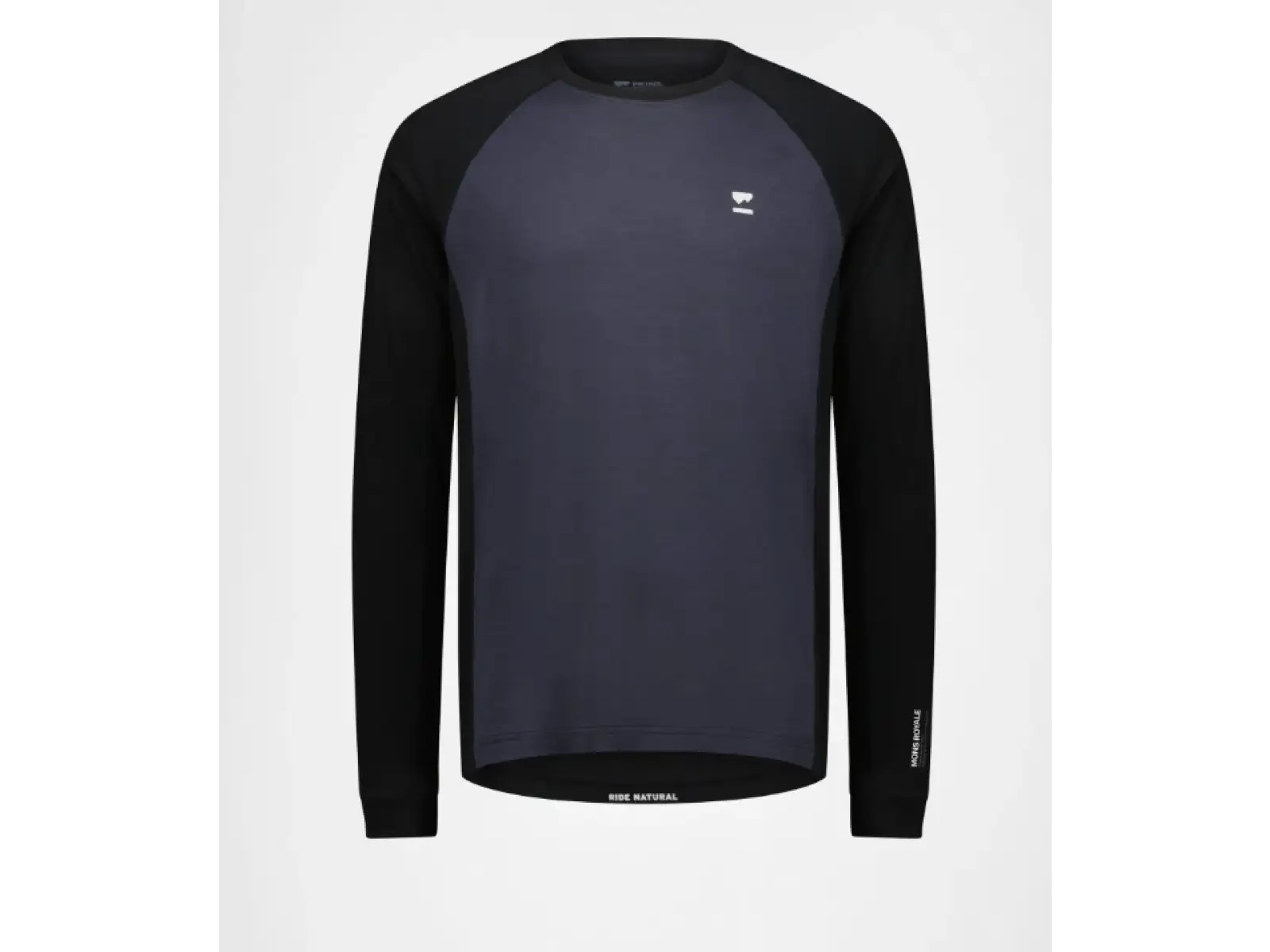 Mons Royale Tarn Merino pánské triko dlouhý rukáv 9 Iron/Black