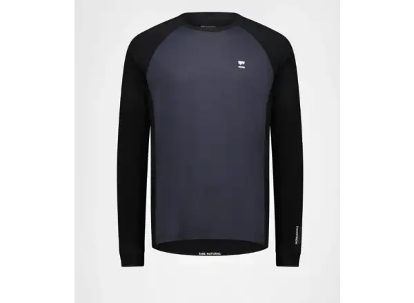 Mons Royale Tarn Merino pánské triko dlouhý rukáv 9 Iron/Black