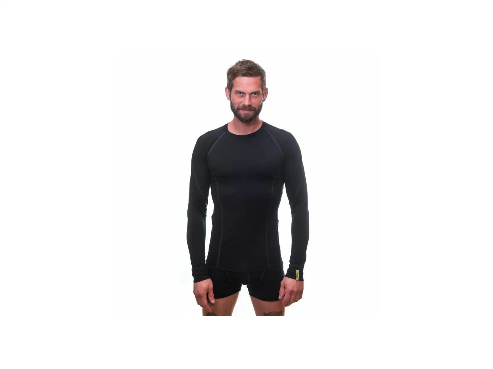 Sensor Merino Active pánské triko dlouhý rukáv černá