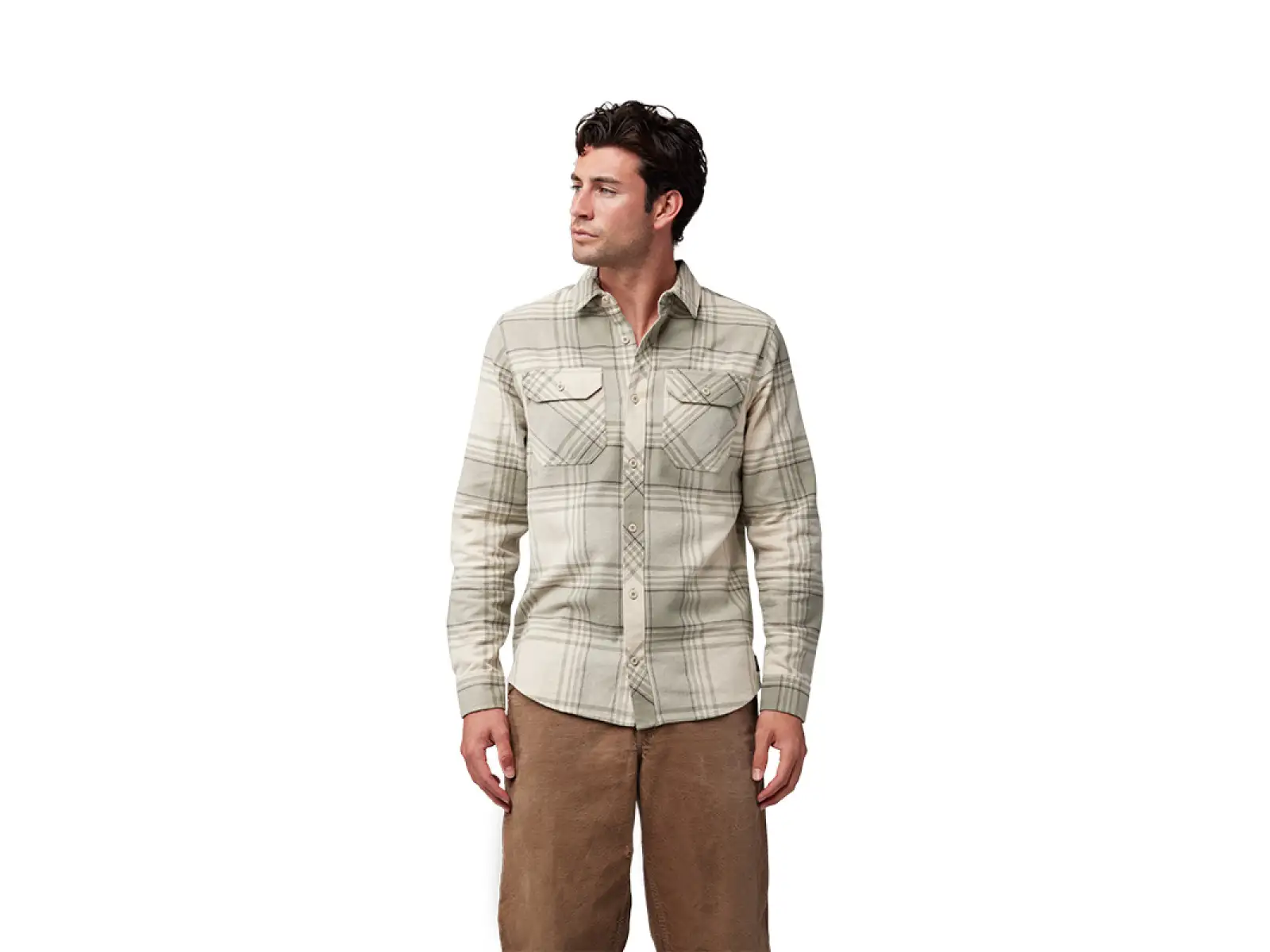 Fox Traildust Flannel pánská košile Cream