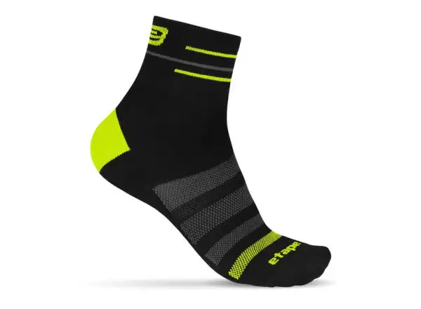 Etape Sox ponožky černá/žlutá fluo