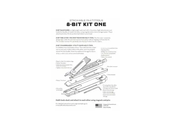 Wolf Tooth 8-BIT Kit One třídílné nářadí
