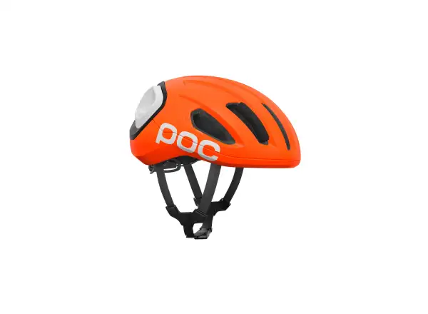 POC Amidal silniční přilba Fluo. Orange Matt/Uranium Black Matt/Hydrogen White Matt