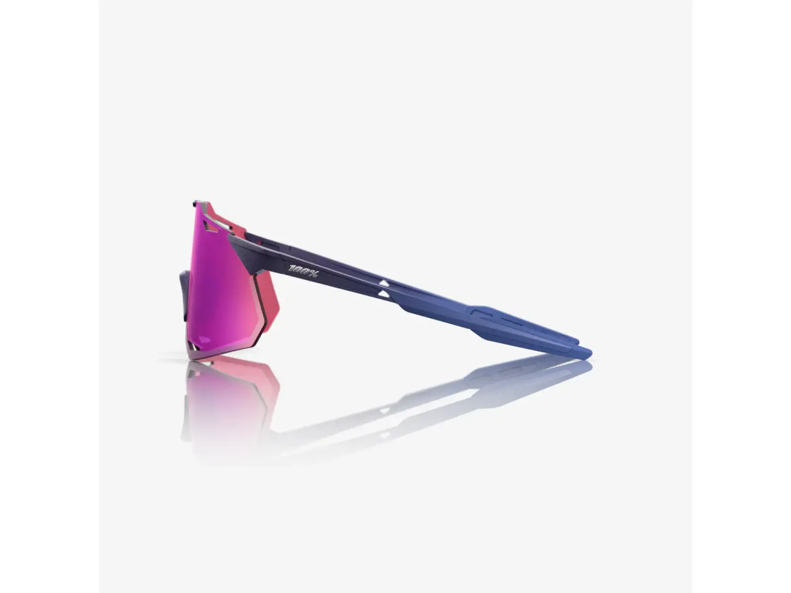 100% Hypercraft XS brýle Satin Storm Metallic/Purple Multilayer Mirror