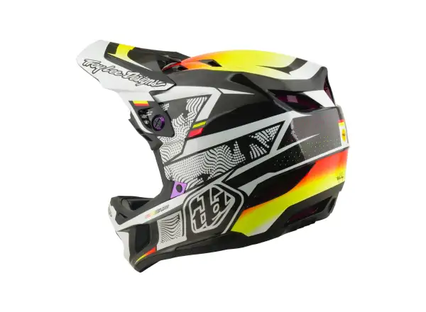 Troy Lee Designs D4 Carbon MIPS přilba Lined up Black