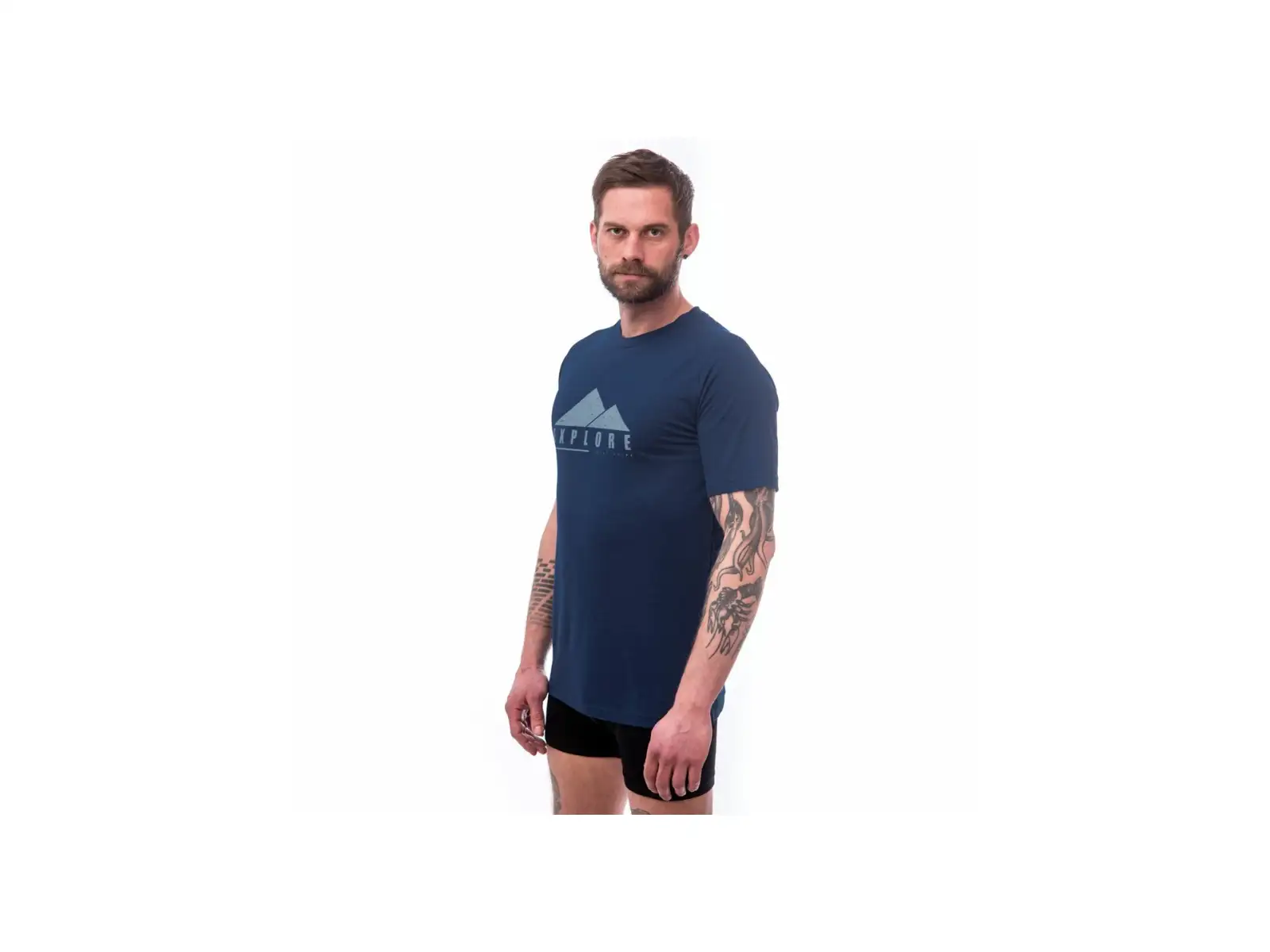 Sensor Merino Air PT Explore pánské triko krátký rukáv tmavě modrá