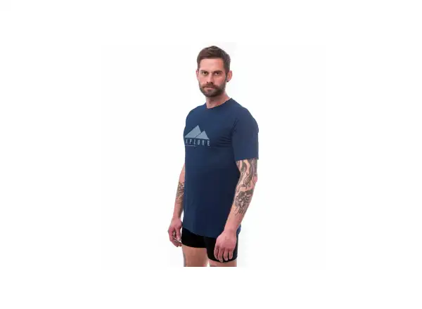Sensor Merino Air PT Explore pánské triko krátký rukáv tmavě modrá