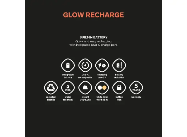 Silva Glow Recharge kompaktní svítilna Yellow