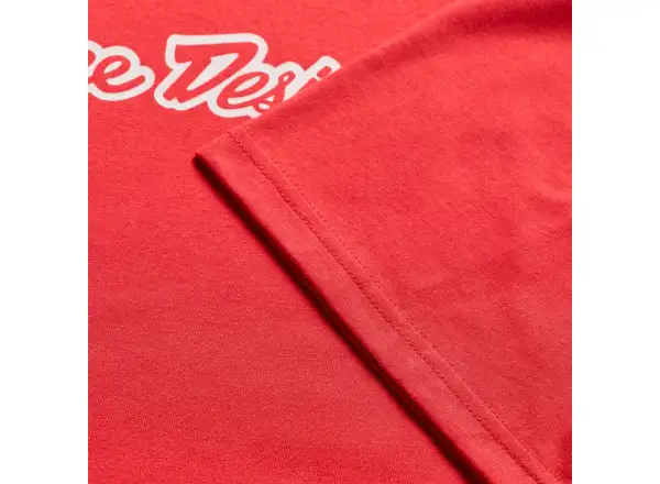 Troy Lee Designs Signature pánské triko krátký rukáv Scarlet glo