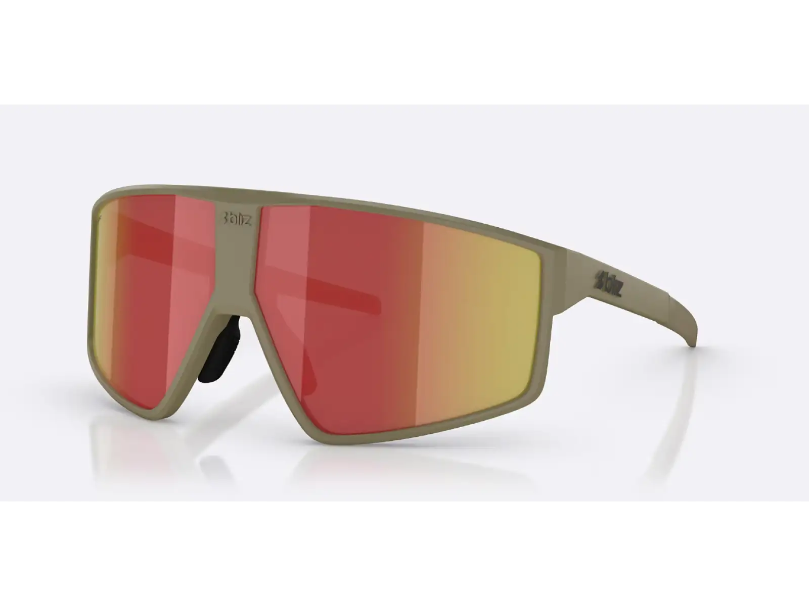 Bliz P002 sluneční brýle Matte Camo Green/Grey Red Revo
