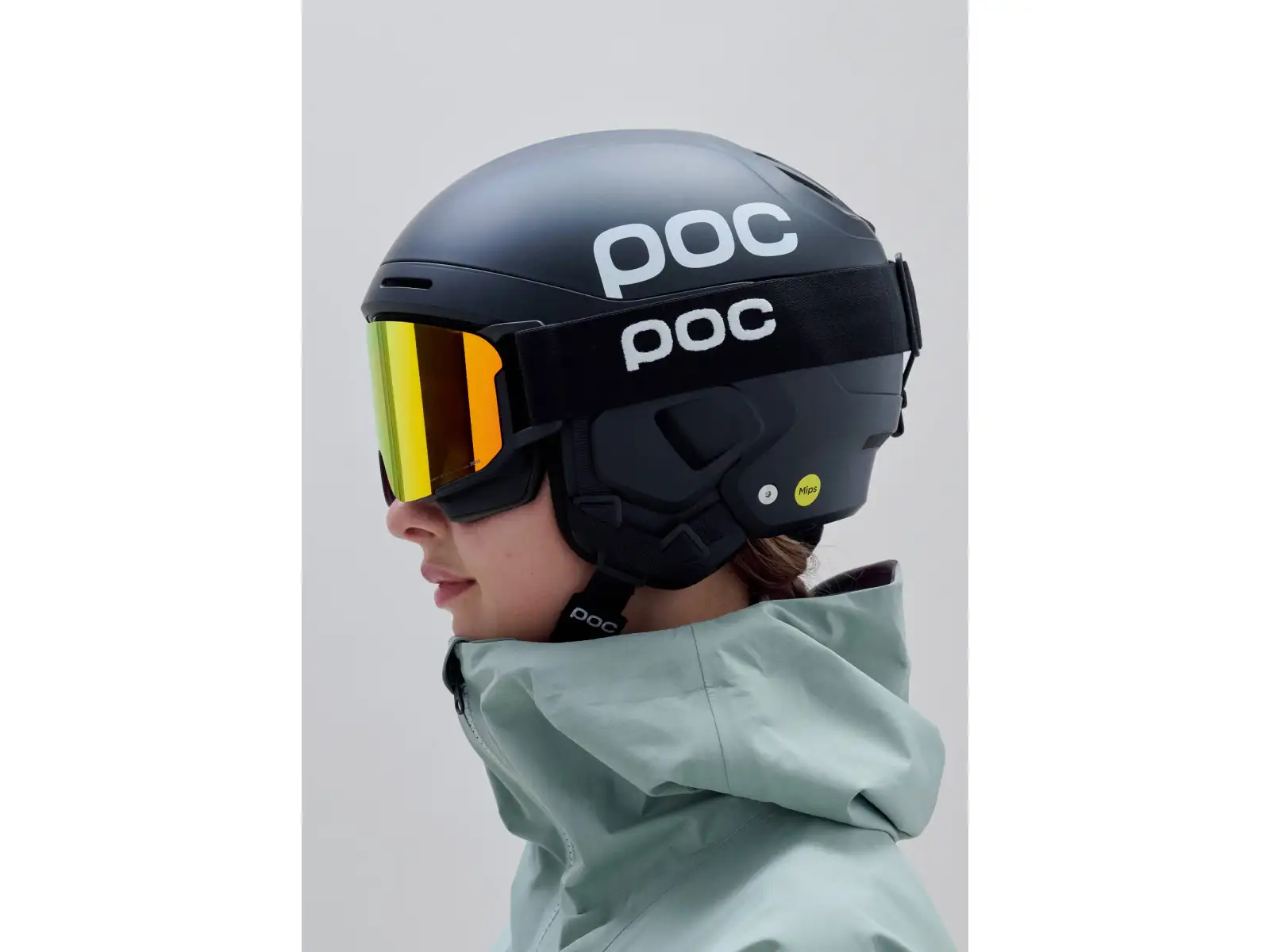 POC Nexal Mid lyžařské brýle Uranium Black/Partly Sunny Orange
