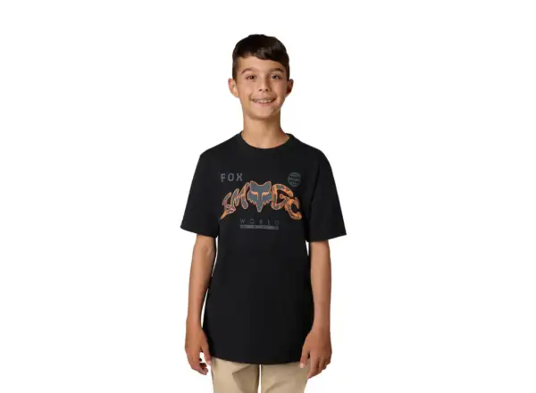 Fox Yth Image Print dětské triko krátký rukáv Ultra Black