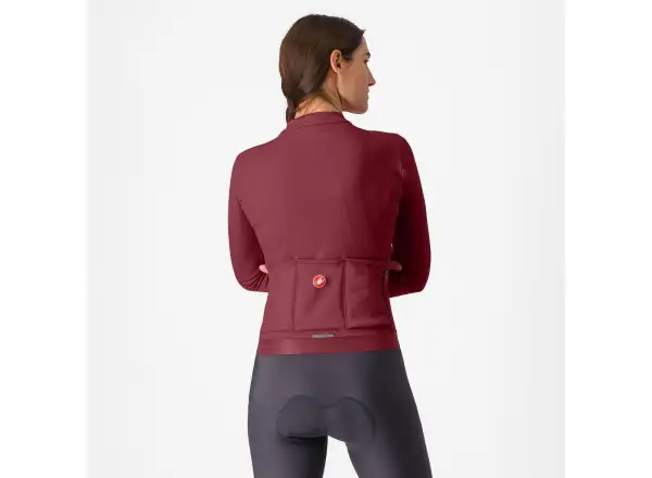 Castelli Espresso Thermal dámský dres Deep Bordeaux