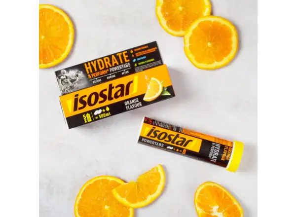 Isostar Powertabs šumivé tablety 120 g pomeranč