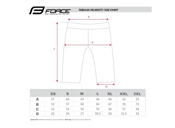 Force Blade pánské MTB kraťasy bez vložky černá