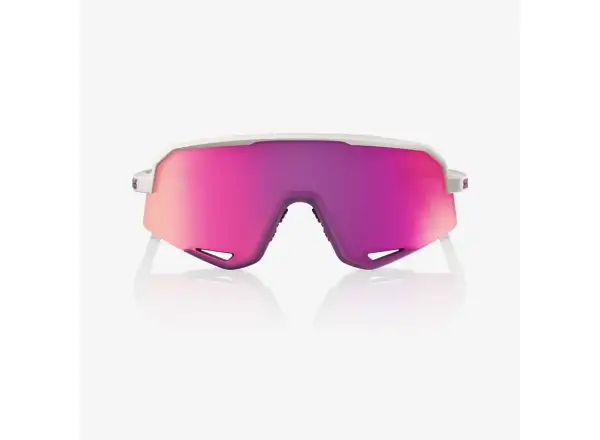 100% Slendale sluneční brýle Matte Chalk/Purple Multilayer Mirror Lens