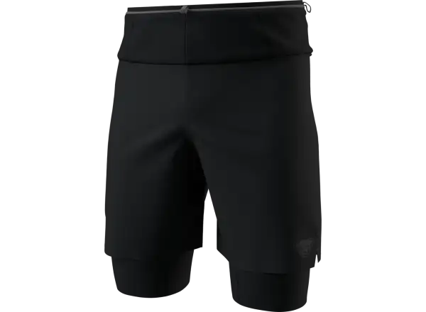 Dynafit Ultra 2v1 pánské běžecké kraťasy Black Out