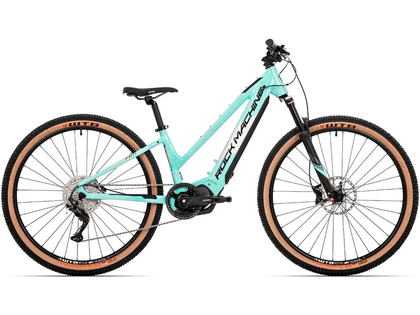 Rock Machine Torrent INT e90-29 Lady Gloss Mint/Silver dámské horské elektrokolo