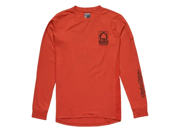Troy Lee Designs Ruckus Ride Tee Create To Destroy pánský dres dlouhý rukáv Brick