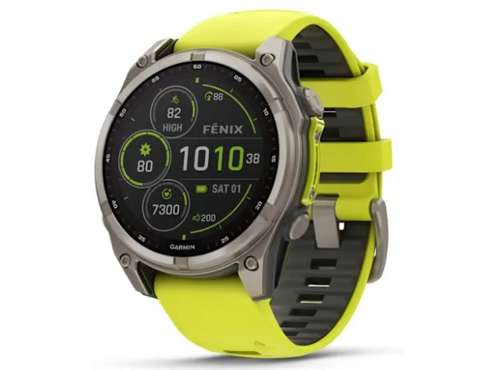 Garmin fenix 8 - 47 mm Solar Sapphire chytré hodinky Titanium Yellow/Graphite