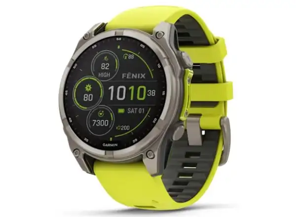 Garmin fenix 8 - 47 mm Solar Sapphire chytré hodinky Titanium Yellow/Graphite