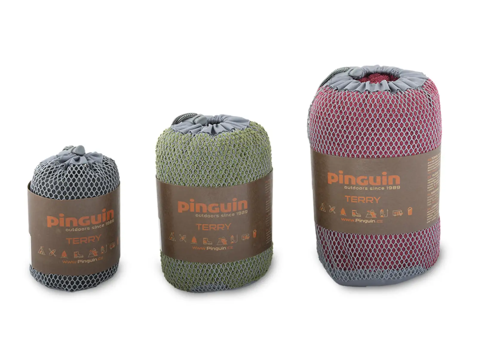 Pinguin Terry Towel ručník L red (120x60 cm)