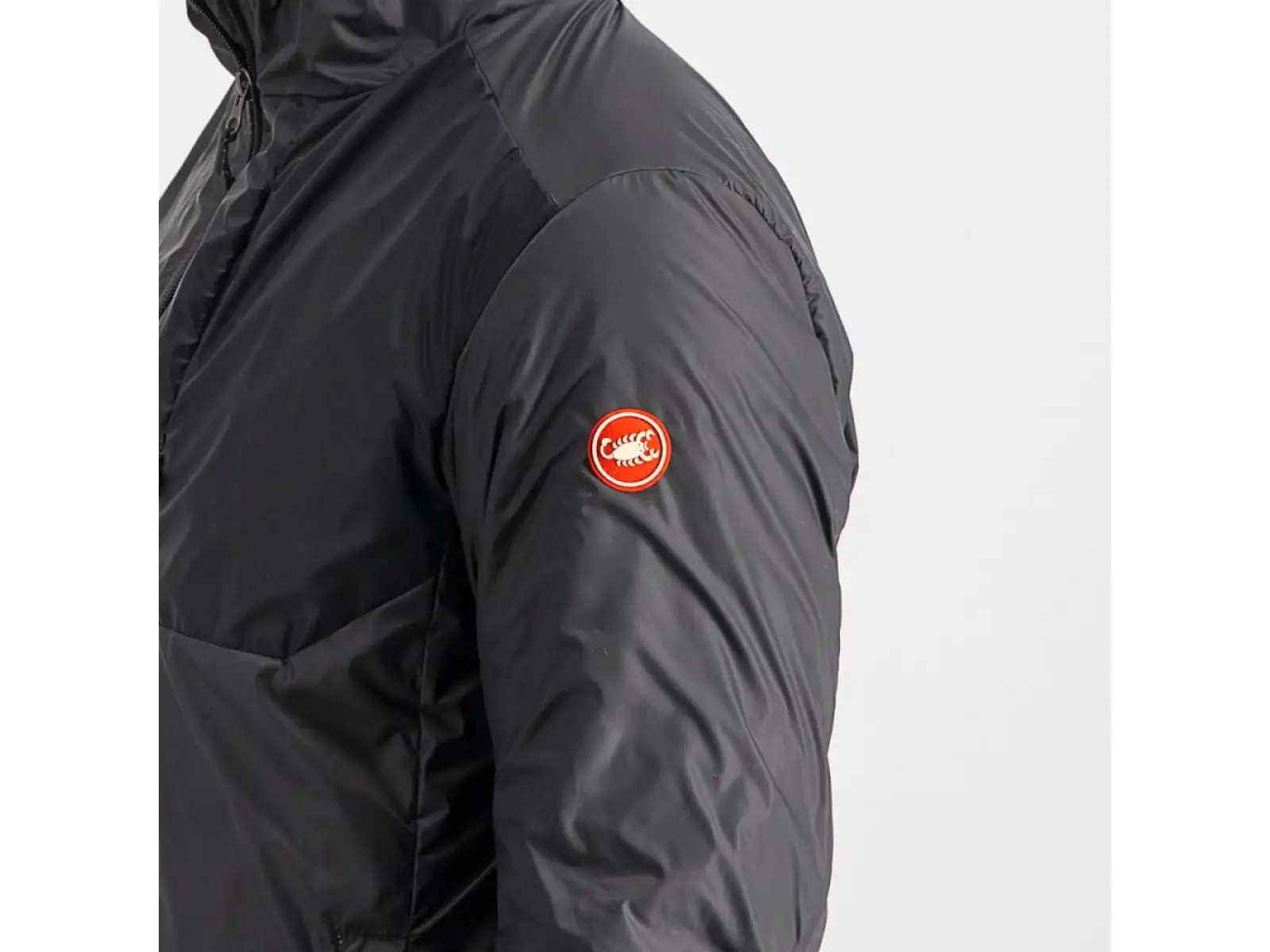 Castelli Riscalda Puffy pánská bunda dark gray/eletric lime