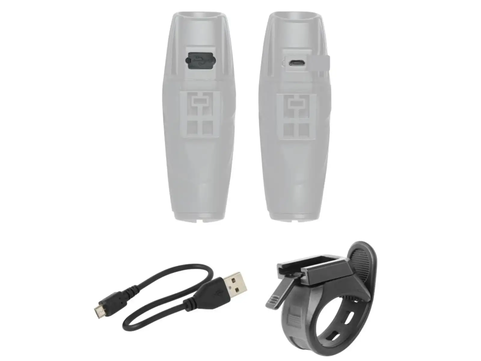 Force Shark 700LM USB přední světlo černá