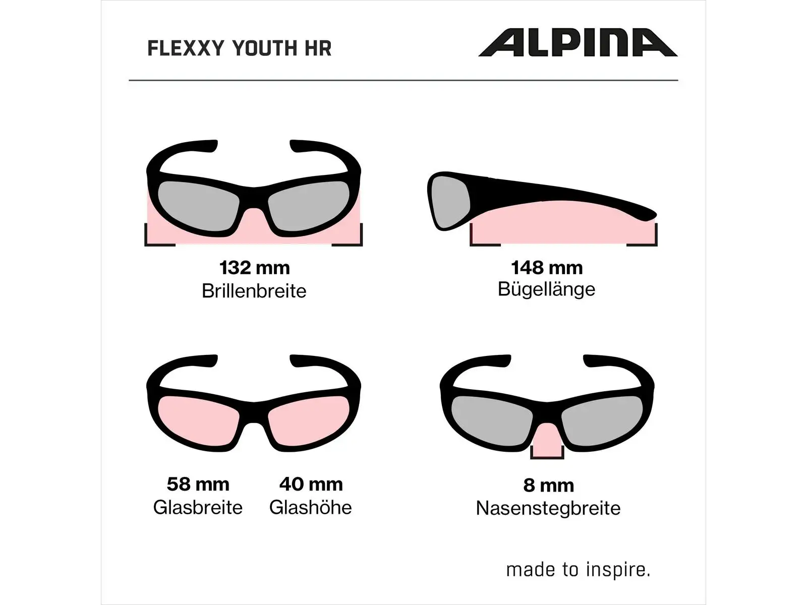 Alpina Flexxy Youth JR dětské brýle White-Purple Matt/Pink mirror